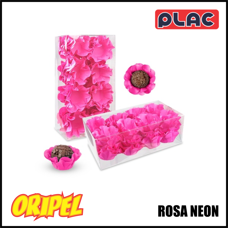 FORMINHA P/DOCES CAMELIA NEON/ROSA PLAC 40UN