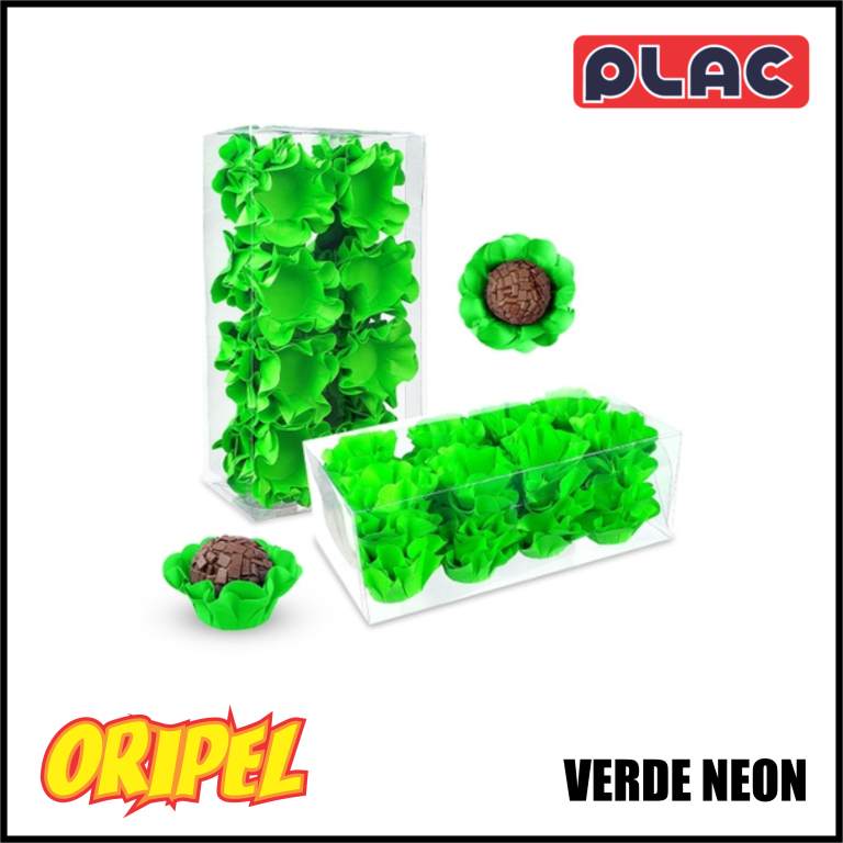 FORMINHA P/DOCES CAMELIA NEON/VERDE PLAC 40UN