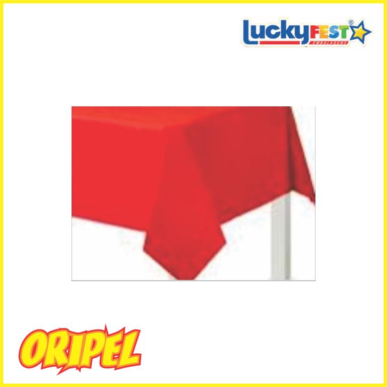 TOALHA MESA PEROLADA LISA VERMELHO 80X80CM LUCKYFEST 10 UN