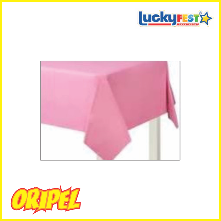 TOALHA MESA PEROLADA LISA ROSA 80X80CM LUCKYFEST 10 UN