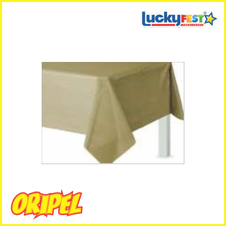 TOALHA MESA PEROLADA LISA OURO 80X80CM LUCKYFEST 10 UN