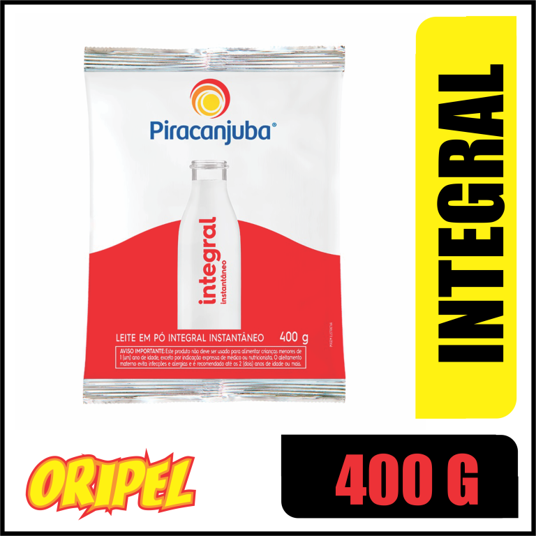 LEITE EM PÓ INTEGRAL INSTANTANEO PIRACANJUBA 400G