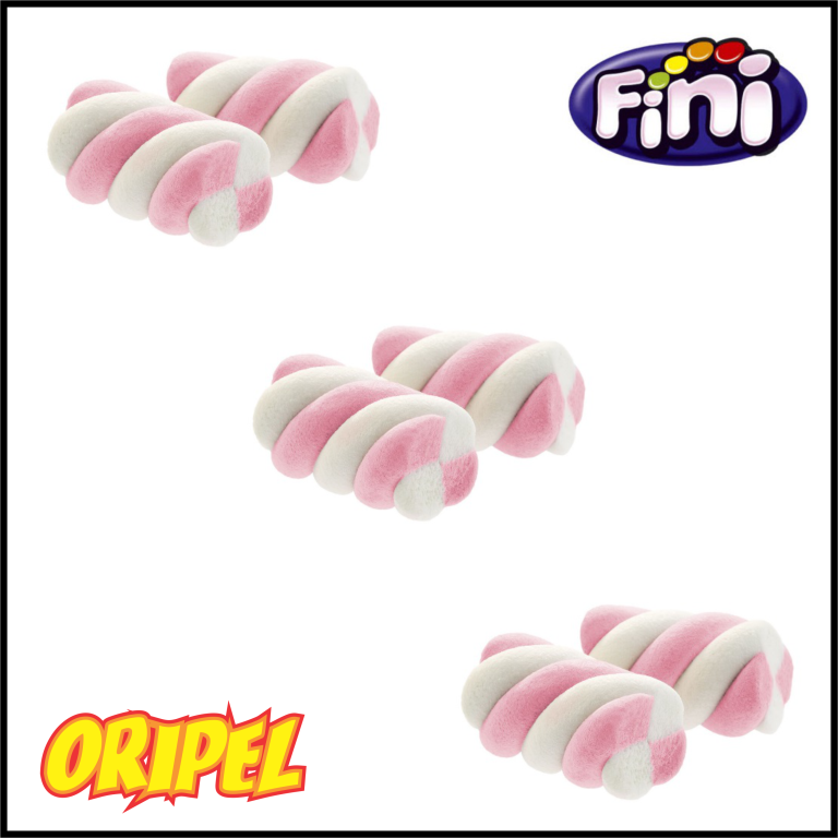 MARSHMALLOW TORÇÃO ROSA/BRANCO FINI 250G