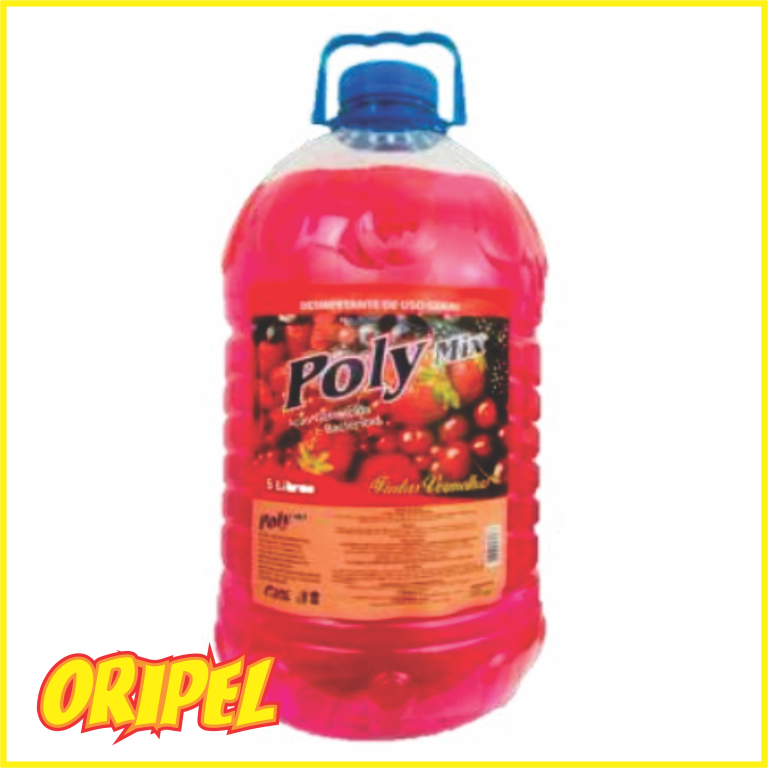 DESINFETANTE FRUTAS VERMELHAS POLY MIX 5 LTS