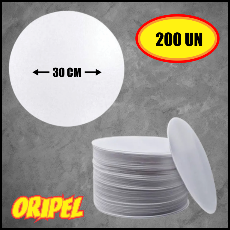 DISCO EPS/BRANCO 30CM DIVERSOS 200 UN