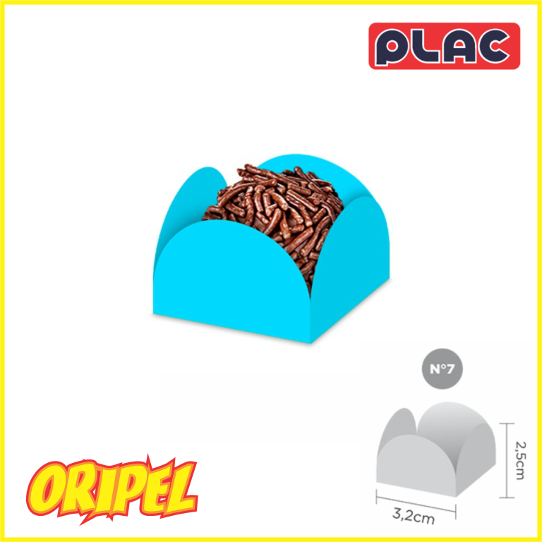 FORMINHA 4 PETALAS Nº7 CELESTE PLAC 50 UN