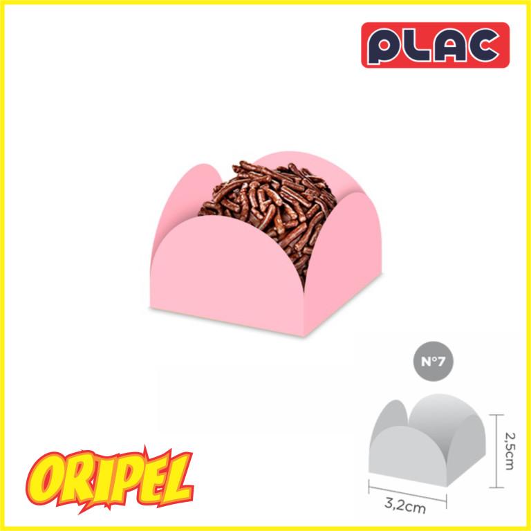 FORMINHA 4 PETALAS Nº7 ROSA BLUSH PLAC 50 UN
