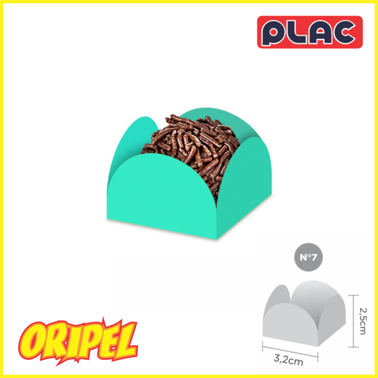 FORMINHA 4 PETALAS Nº7 AZUL TIFFANY PLAC 50 UN