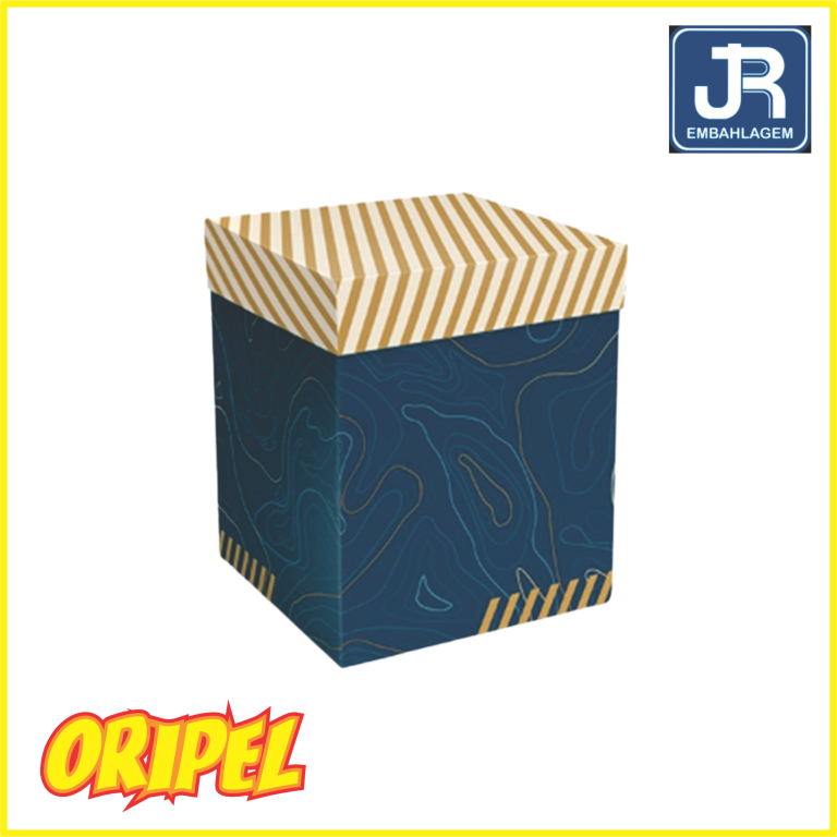CAIXA CUBO LISTRAS MM206 15X15X18CM JR EMBAHLAGEM