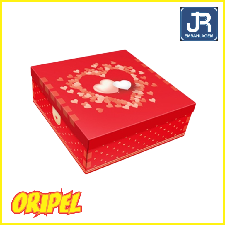 CAIXA PRESENTE ENLACE MM188/21X21X8,5CM JR EMBAHLAGEM