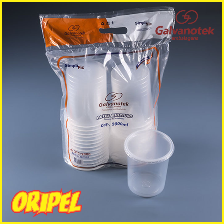 G315-2000SF/KIT POTE RED C/TAMPA 2000ML GALVANOTEK 20UN