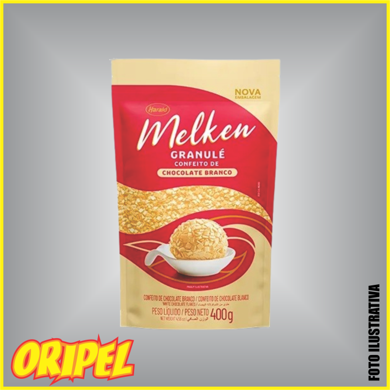 GRANULE CHOCOLATE BRANCO MELKEN HARALD 400G