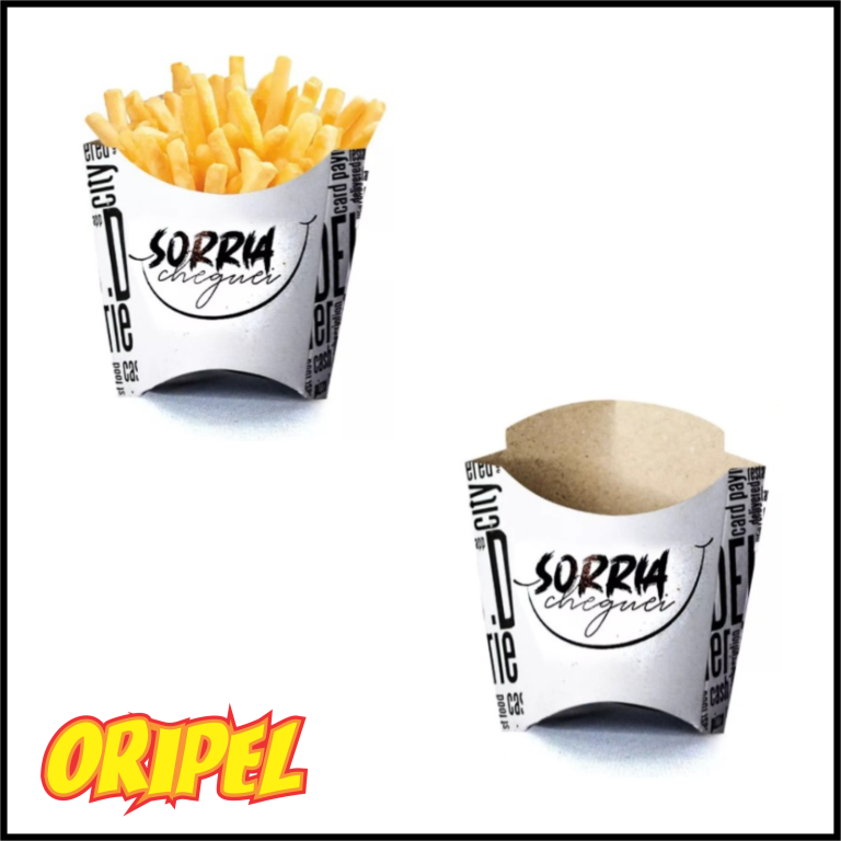 CAIXINHA BATATA FRITA/M SORRIA BRANCA 04 VS 50UN