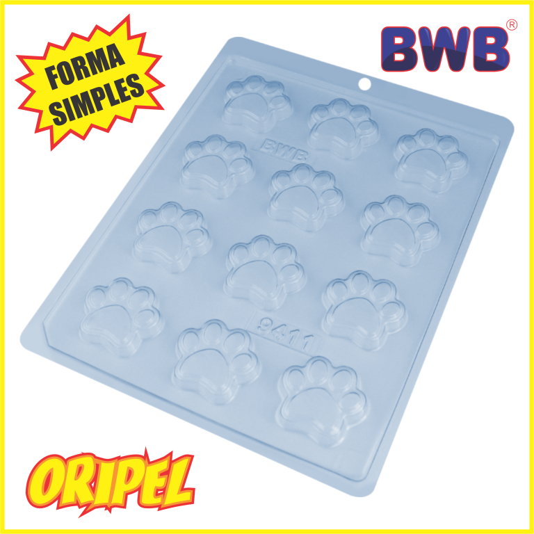 FORMA SIMPLES BOMBOM PATA DE CACHORRO BWB