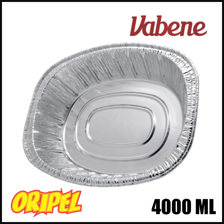 ASSADEIRA ALUMINIO OVAL ALTA 4000ML VABENE