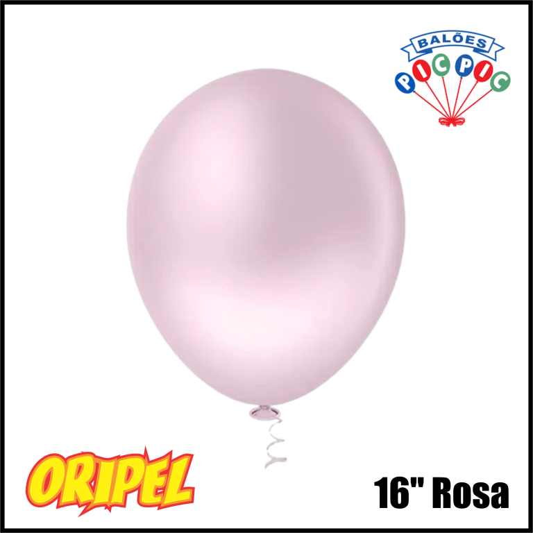 BALÃO REDONDO CANDY 16'' ROSA PIC PIC 25 UN