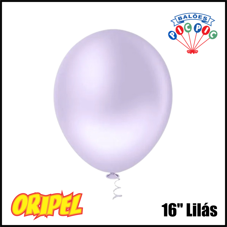 BALÃO REDONDO CANDY 16'' LILAS PIC PIC 25 UN