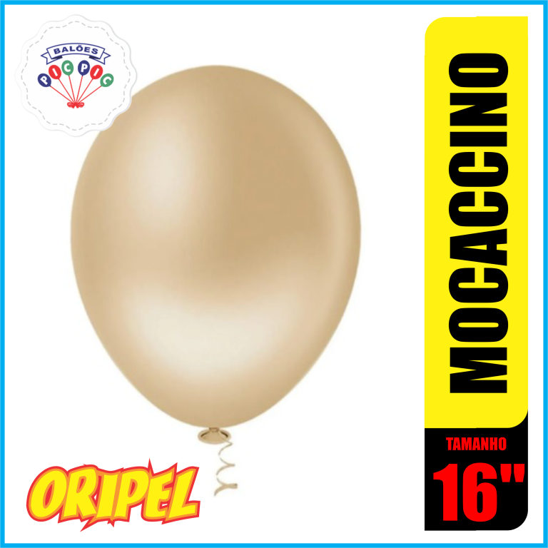 BALAO REDONDO LISO 16'' MOCACCINO PIC PIC 12 UN