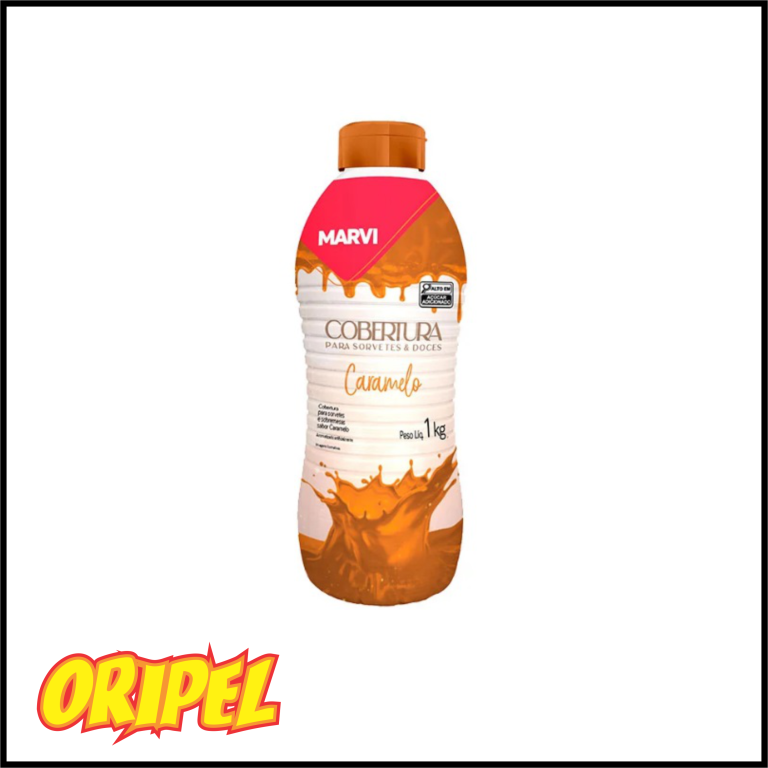COBERTURA SORVETES E DOCES CARAMELO MARVI 1,01KG