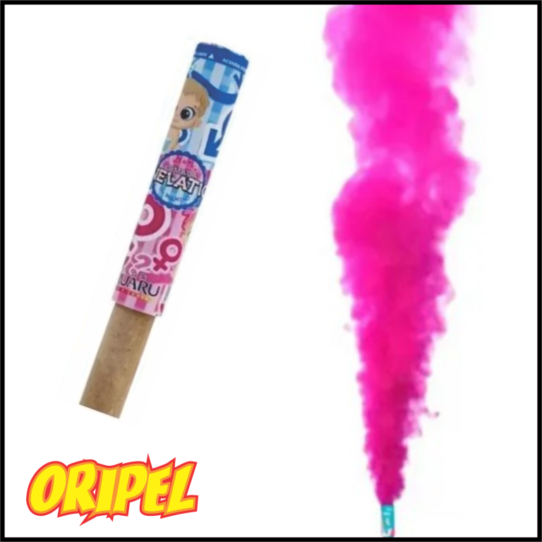 BASTÃO FUMAÇA 20MM ROSA FOGOS CARUARU