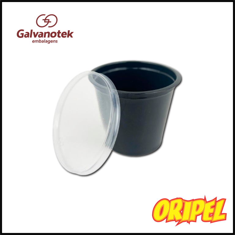 G697-POTE REDONDO PRETO C/TAMPA 60ML GALVANOTEK 50 UN