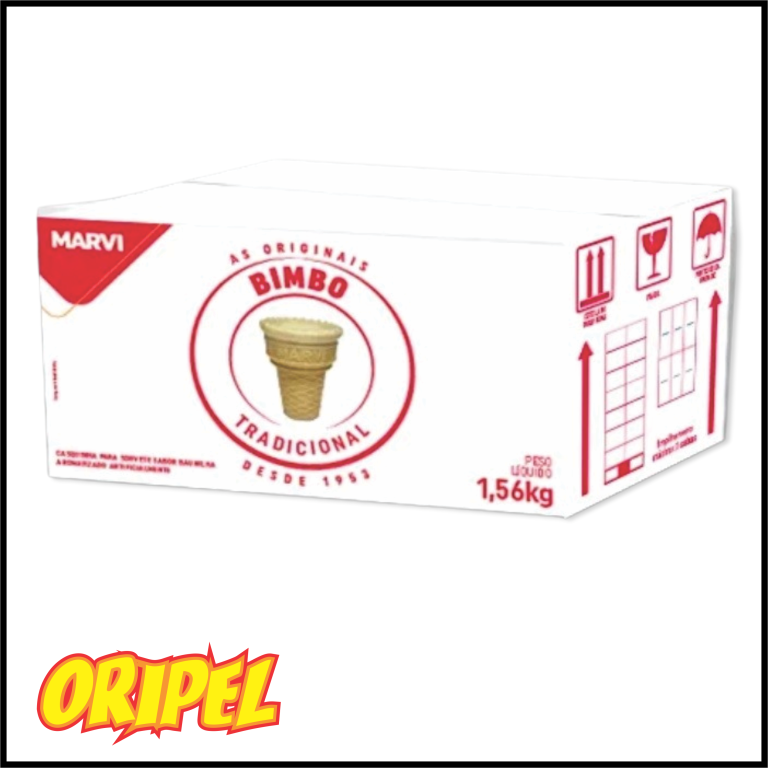 CASQUINHA SORVETE BIMBO MARVI 1,56KG/±300UN