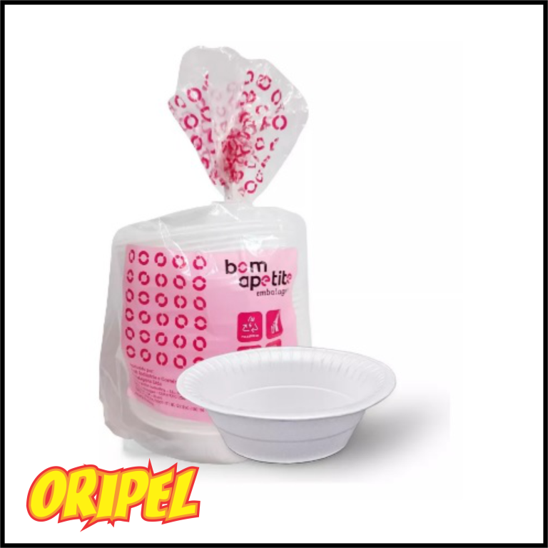 CUMBUCA EPS BRANCO BPF15/15X4,5CM BOM APETITE 300 UN