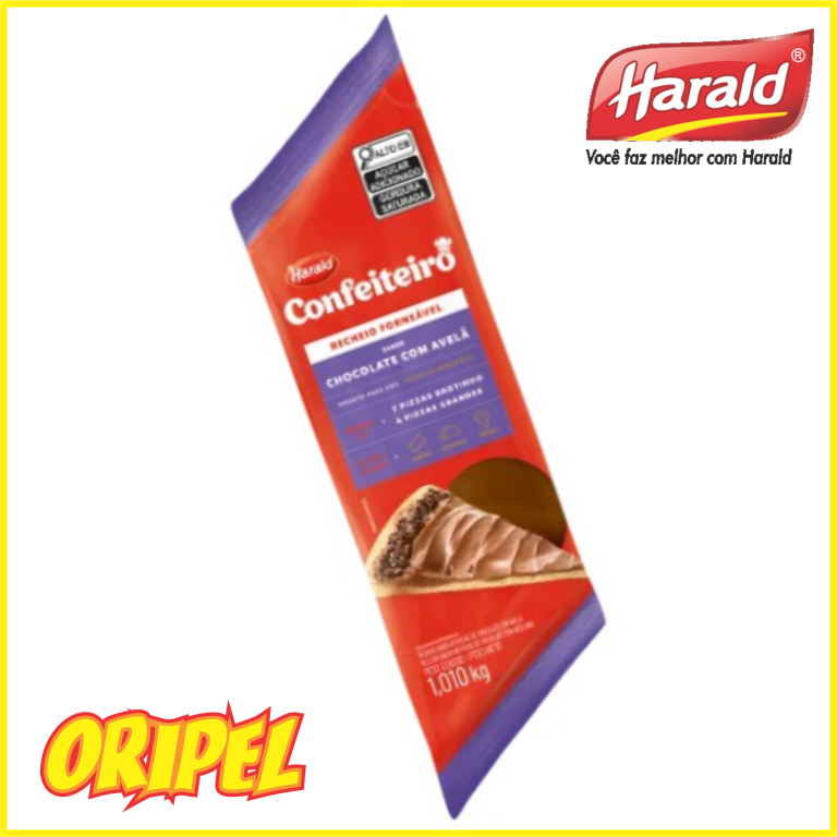 RECHEIO FORNEAVEL CHOCOLATE AVELÃ CONFEIPOP HARALD 1,010 KG