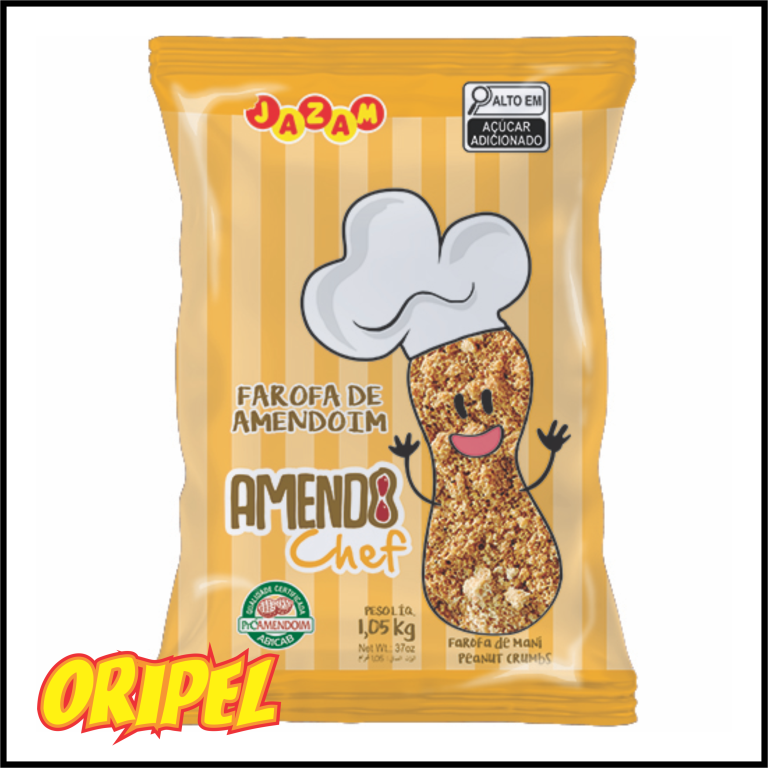 FAROFA DE AMENDOIM AMENDOCHEF JAZAM 1,05 KG