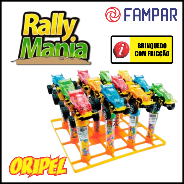 BRINQUEDO RALLY MANIA C/CONFEITO FAMPAR