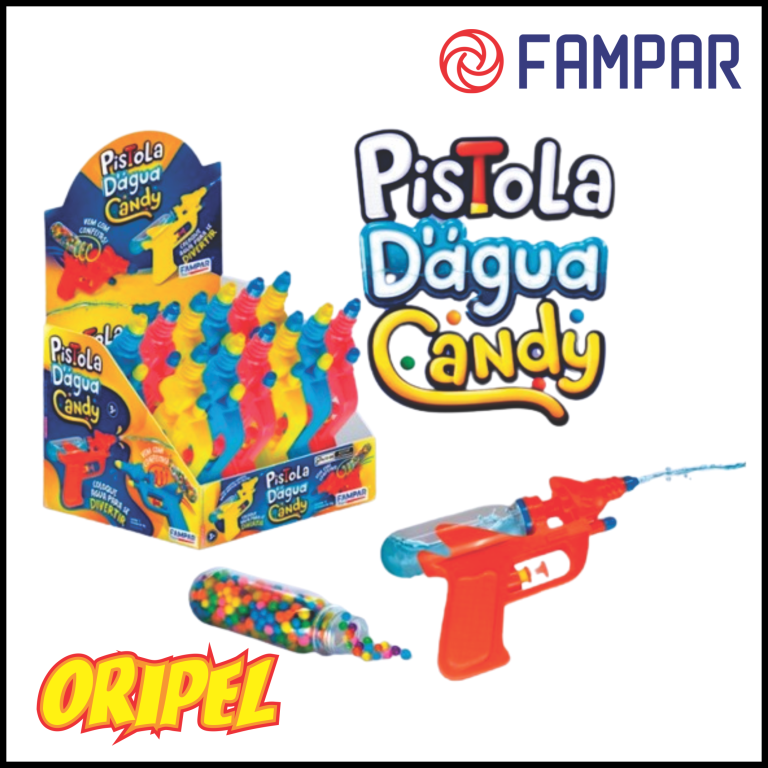BRINQUEDO PISTOLA D'ÁGUA CANDY C/CONFEITO FAMPAR