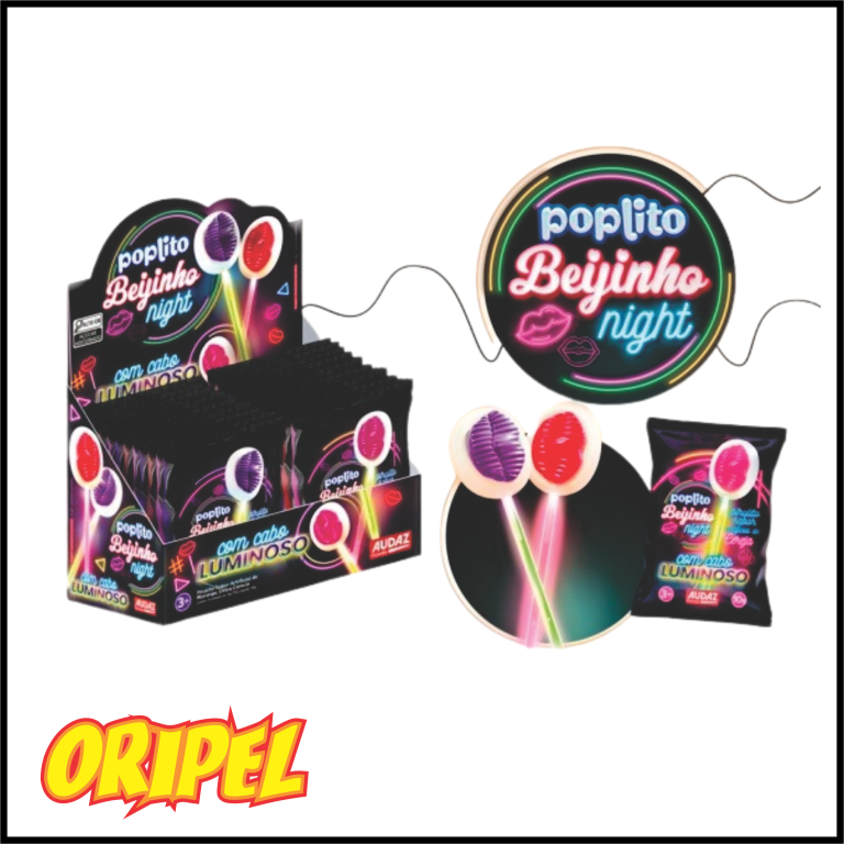 PIRULITO POPLITO BEIJINHO NIGHT AUDAZ 10G