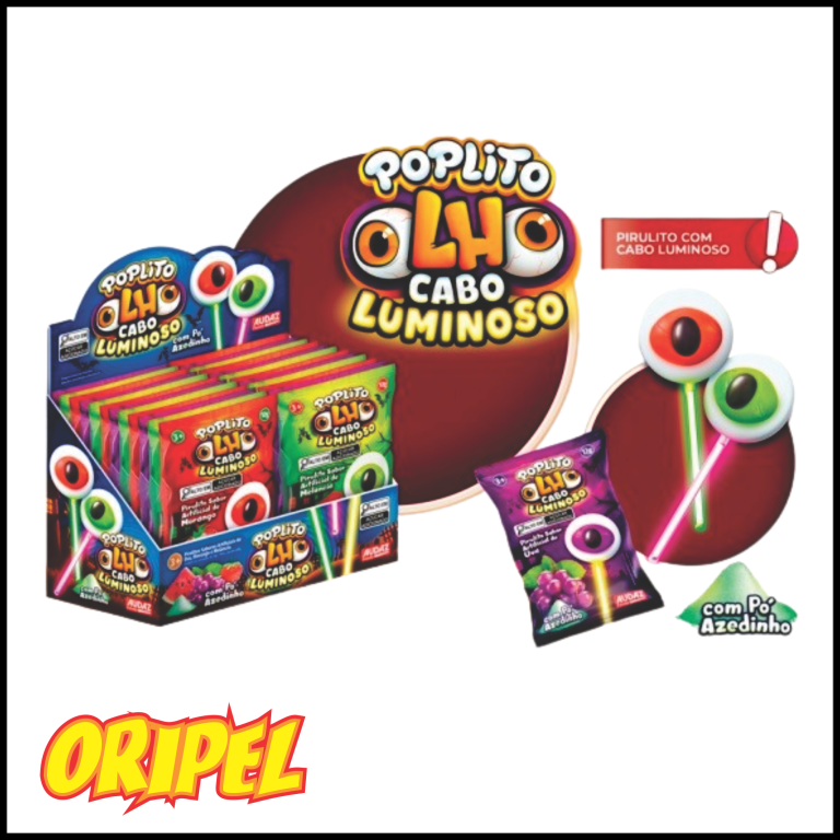 PIRULITO POPLITO OLHO CABO LUMINOSO AUDAZ 12G