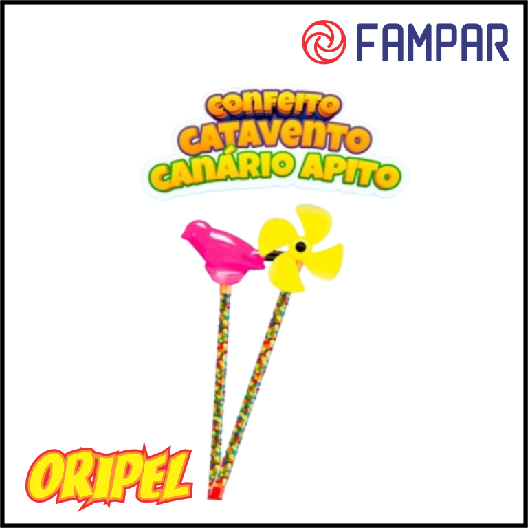 BRINQUEDO CANARIO APITO C/CONFEITO FAMPAR