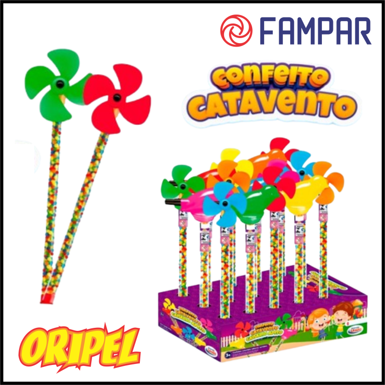 BRINQUEDO CATAVENTO C/CONFEITO FAMPAR 15 UN
