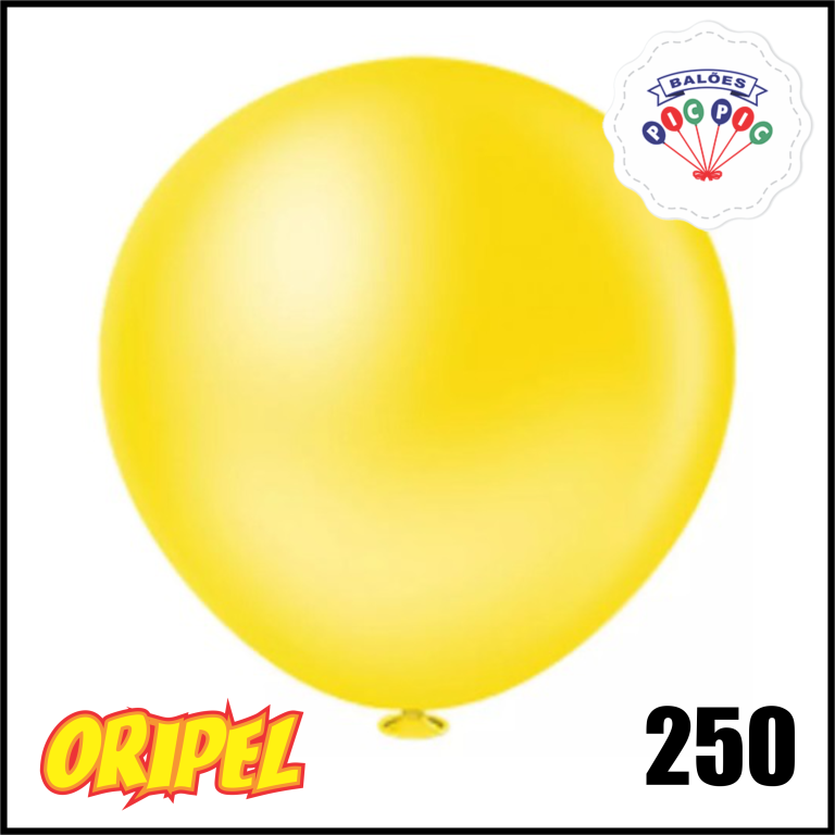 BALÃO FAT BALL 25" AMARELO PIC PIC