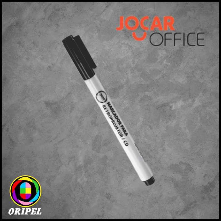 PINCEL RETROPROJETOR/CD PRETO JOCAR OFFICE