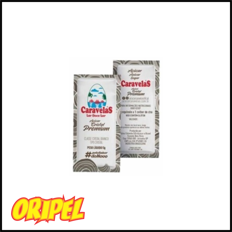 AÇUCAR CRISTAL SACHE CARAVELAS 100X5G