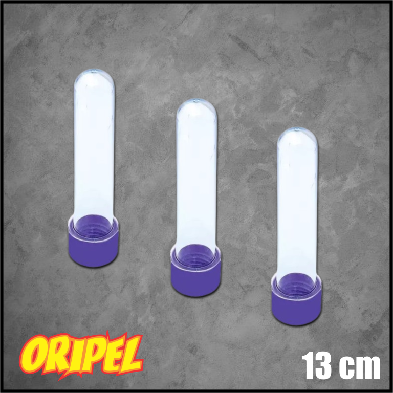 TUBETE LILAS/13CM DIVERSOS 10 UN