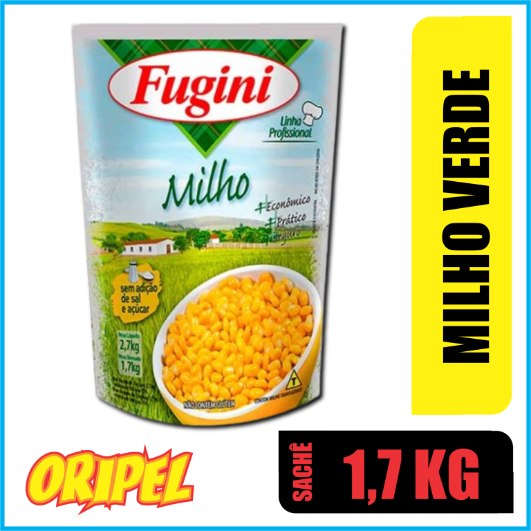 MILHO VERDE EM CONSERVA SACHE FUGINI 1,7KG
