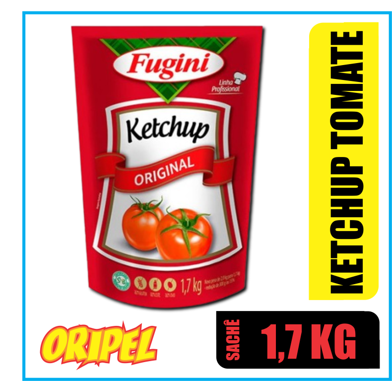 CATCHUP DE TOMATE TRADICIONAL SACHE FUGINI 1,7KG