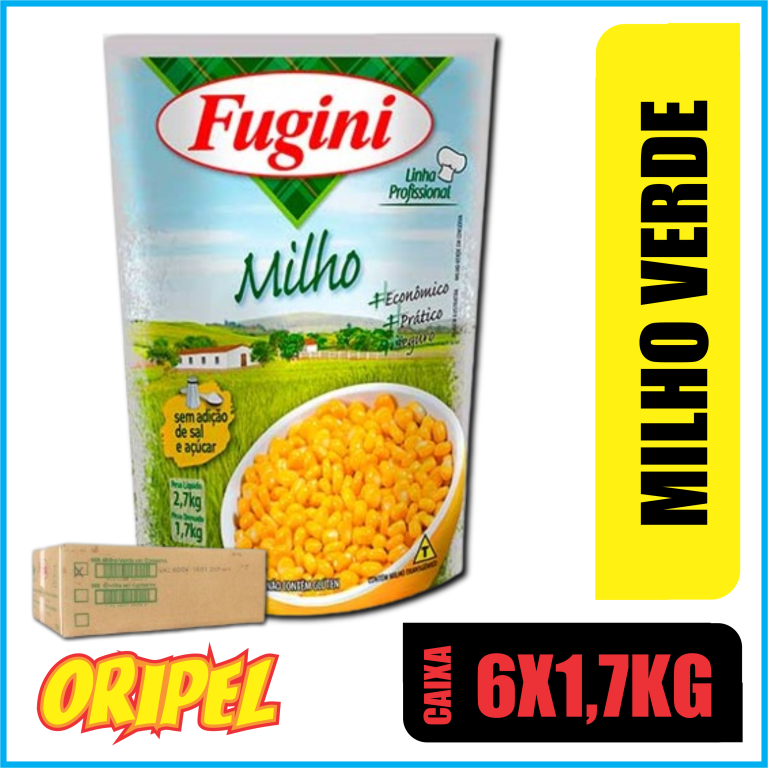 MILHO VERDE EM CONSERVA SACHE FUGINI 6X1,7KG