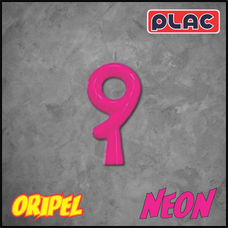 VELA ANIVERSARIO NEON ROSA/9 PLAC