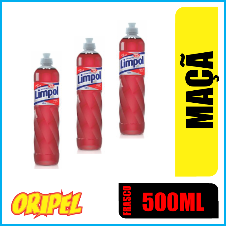 DETERGENTE LIQUIDO LIMPOL MAÇA 500ML