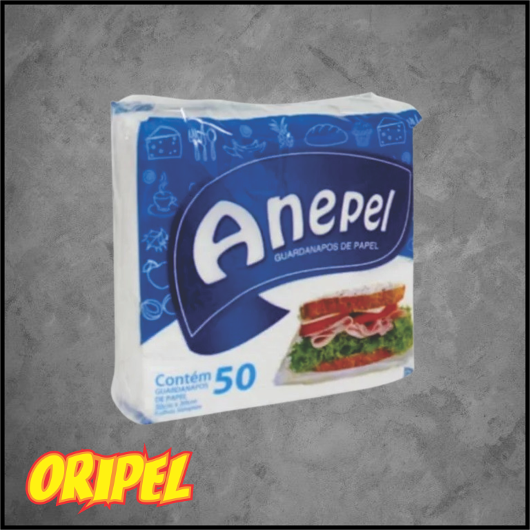 GUARDANAPO PAPEL DE MESA 30X30CM ANEPEL 50 UN