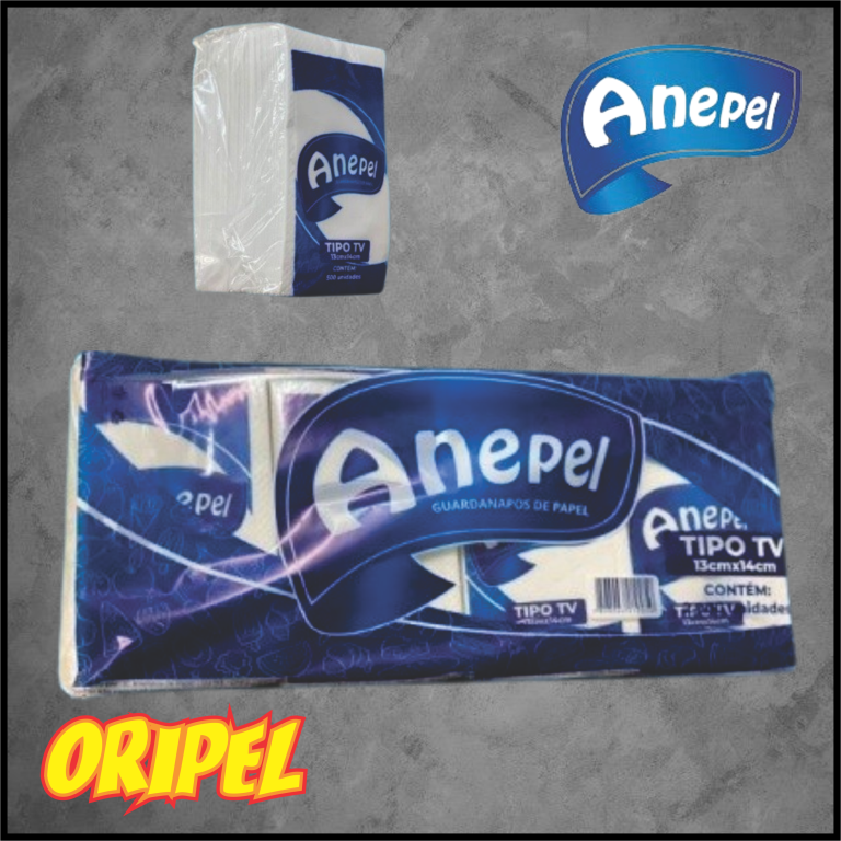 GUARDANAPO TV SEDA 13X14CM ANEPEL 2000 FLS