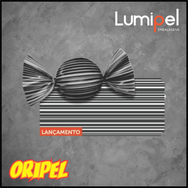 EMBALAGEM TRUFA LISTRAS PRETO 15X16CM LUMIPEL 100FLS