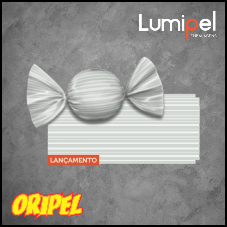 EMBALAGEM TRUFA LISTRAS BRANCO 15X16CM LUMIPEL 100FLS