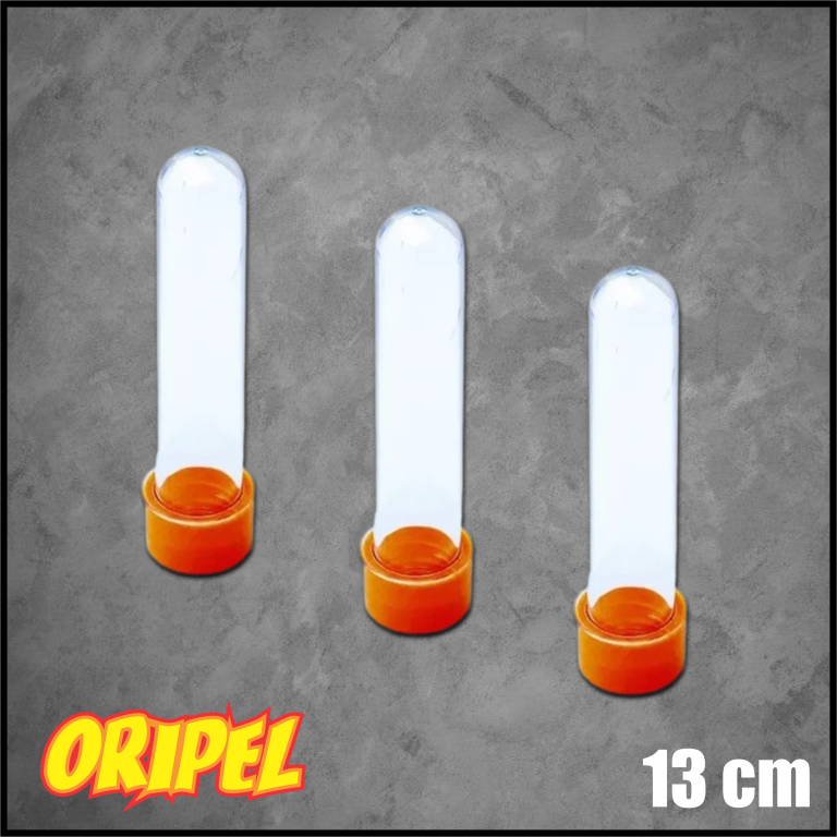 TUBETE LARANJA/13CM DIVERSOS 10 UN