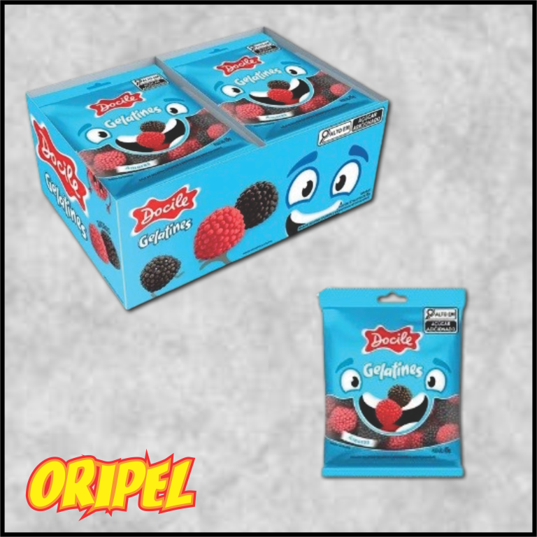 BALA GELATINA MINI AMORAS DOCILE 12X15G